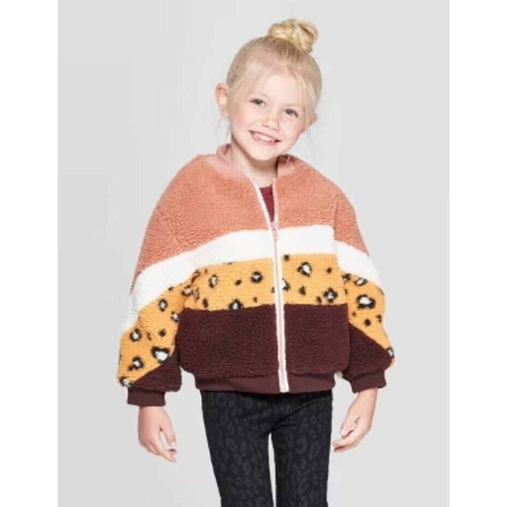 ART CLASS by‎ Target Infant Teddy Jacket Multi Color Leopard Size 12months